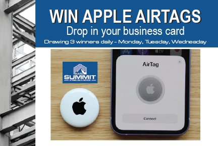 Win Apple AirTags by visiting booth 7229N at PDAC 2024